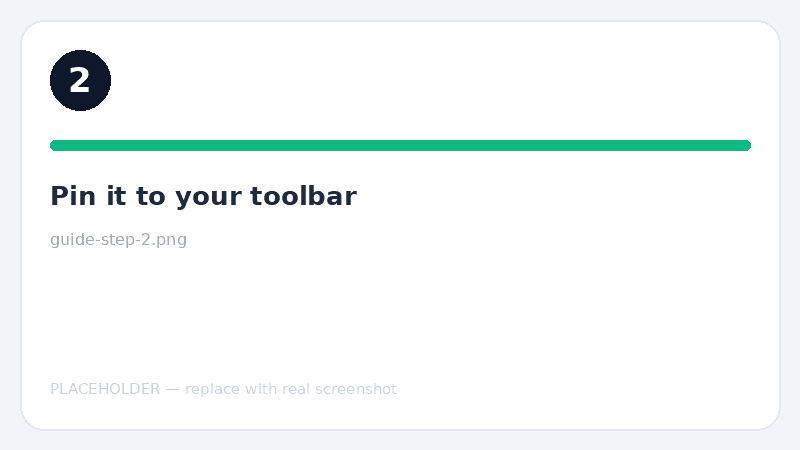 Pin it to your toolbar — step 2