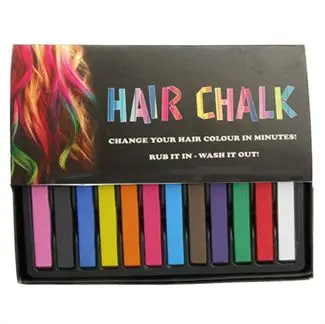 Hair Chalk pakke m/ 12 stk flotte hårkridt